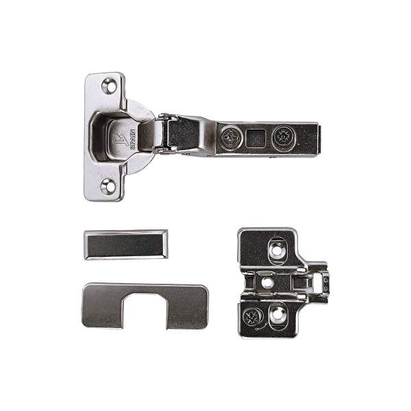2 Bisagra de cazoleta Clip con freno y triple regulación 35mm Super-acodada 2 Bisagra de cazoleta Clip con freno y triple regulación 35mm Super-acodada
