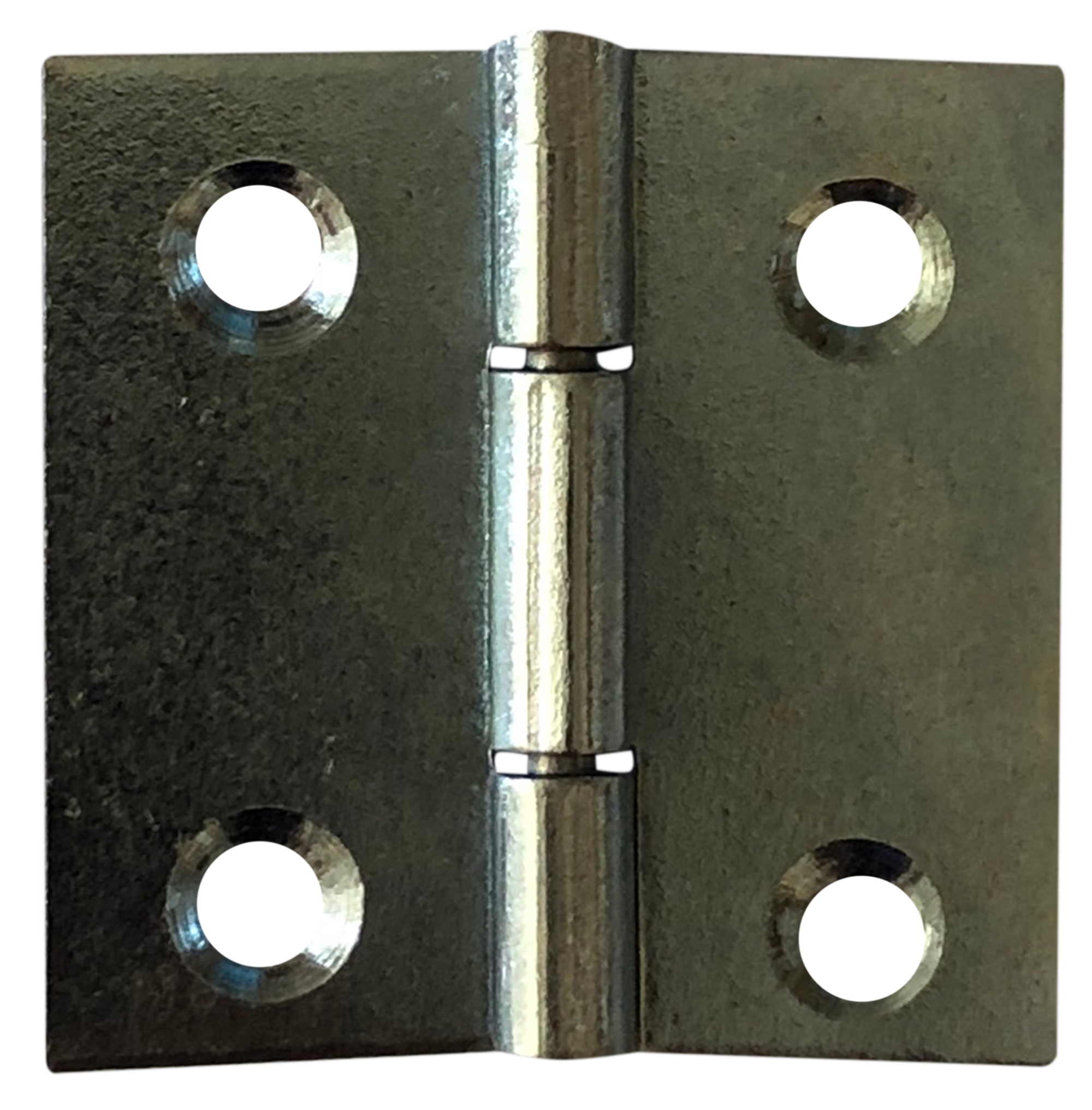2 bisagra rectangular de hierro cincado y 2x30 mm