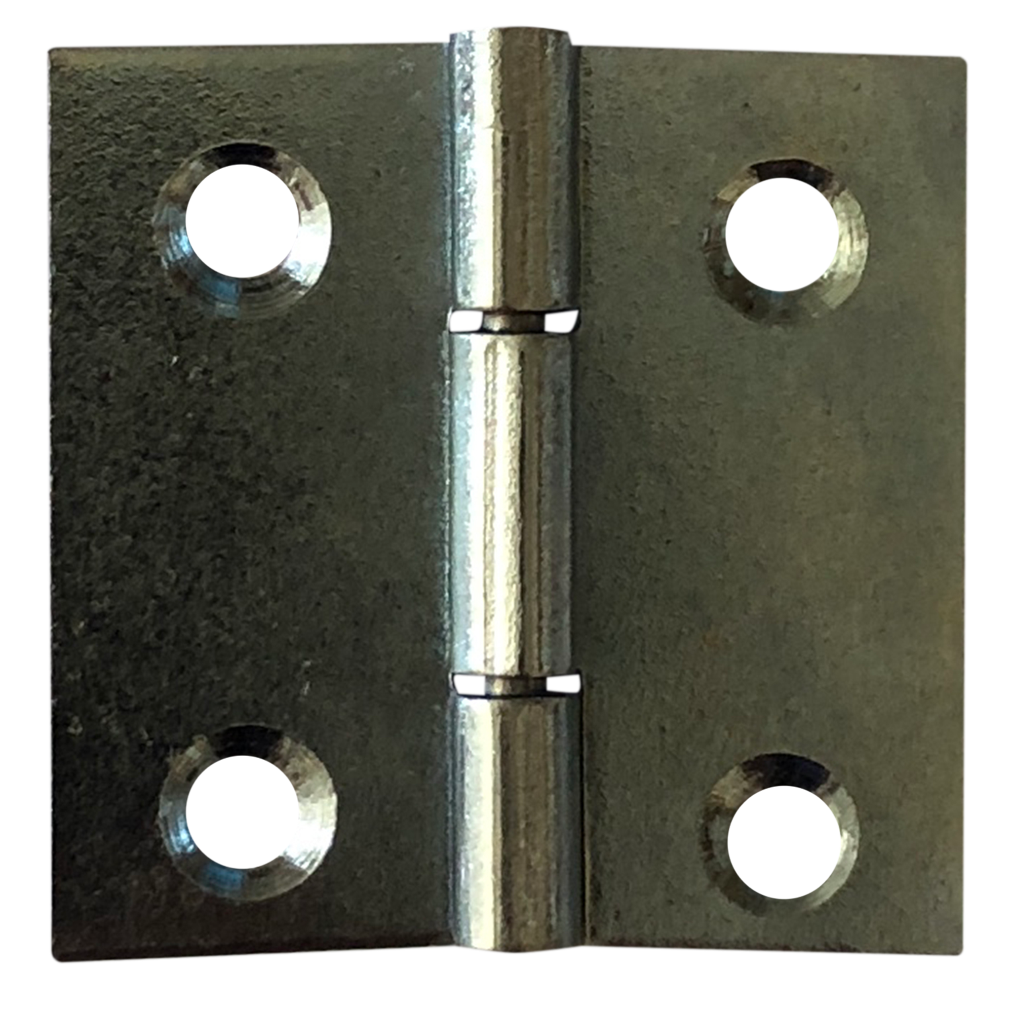 2 bisagra rectangular de hierro cincado y 2x40 mm
