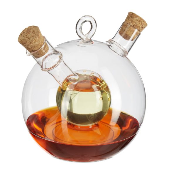 10 Aceiteras & Vinagreras, 2 en 1, Tapón de corcho, 375 ml & 50 ml, Cristal, Transparente 10 Aceiteras & Vinagreras, 2 en 1, Tapón de corcho, 375 ml & 50 ml, Cristal, Transparente