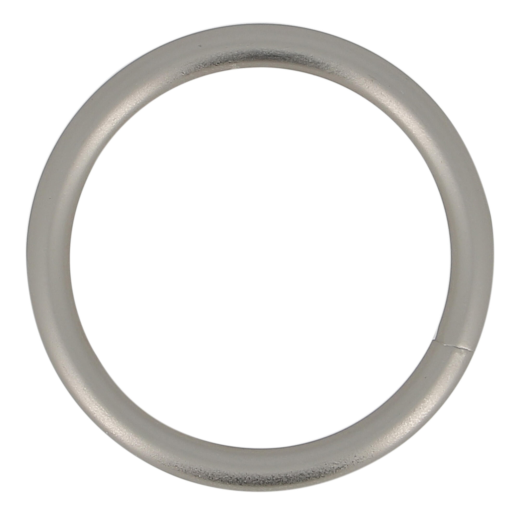 10 Anillas para barra de cortina 20 mm redondas acero MOBOIS cromo mate niquelado