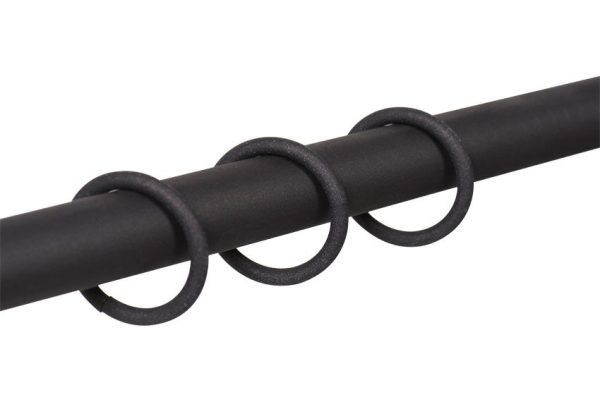 10 Anillas para barra de cortina diámetro 28 mm redondas hierro INSPIRE negro forja 10 Anillas para barra de cortina diámetro 28 mm redondas hierro INSPIRE negro forja