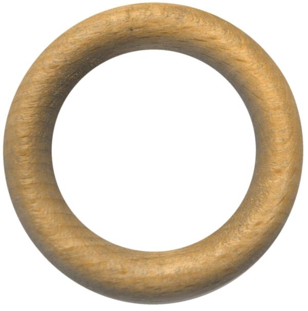 10 Anillas para barra de cortina diámetro 28 mm redondas madera INSPIRE roble claro mate pintado 10 Anillas para barra de cortina diámetro 28 mm redondas madera INSPIRE roble claro mate pintado