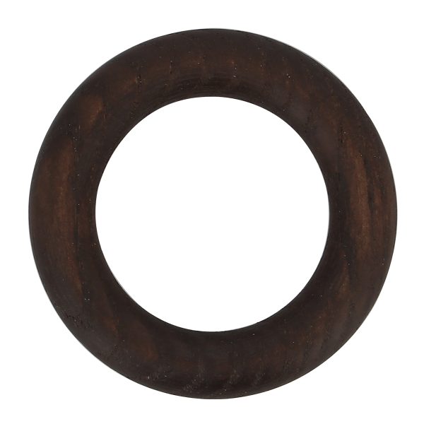 10 Anillas para barra de cortina diámetro 28 mm redondas madera MOBOIS nogal mate arenado pintado 10 Anillas para barra de cortina diámetro 28 mm redondas madera MOBOIS nogal mate arenado pintado