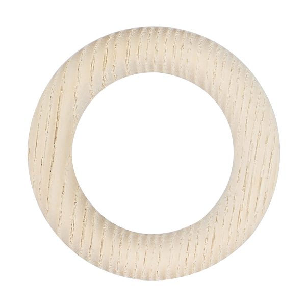 10 Anillas para barra de cortina diámetro 28 mm redondas madera MOBOIS roble blanco mate blanqueado arenado pintado 10 Anillas para barra de cortina diámetro 28 mm redondas madera MOBOIS roble blanco mate blanqueado arenado pintado
