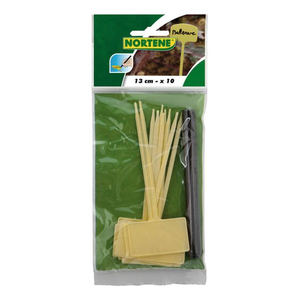 10 etiquetas de plástico para plantas 13,5 cm con rotulador 10 etiquetas de plástico para plantas 13,5 cm con rotulador