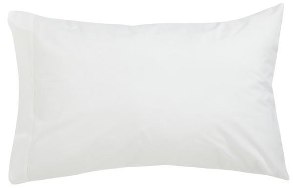 2 Fundas de almohada Vainica algodón percal 200 hilos blanco 50 x 75 cm para cama de 140 cm 2 Fundas de almohada Vainica algodón percal 200 hilos blanco 50 x 75 cm para cama de 140 cm