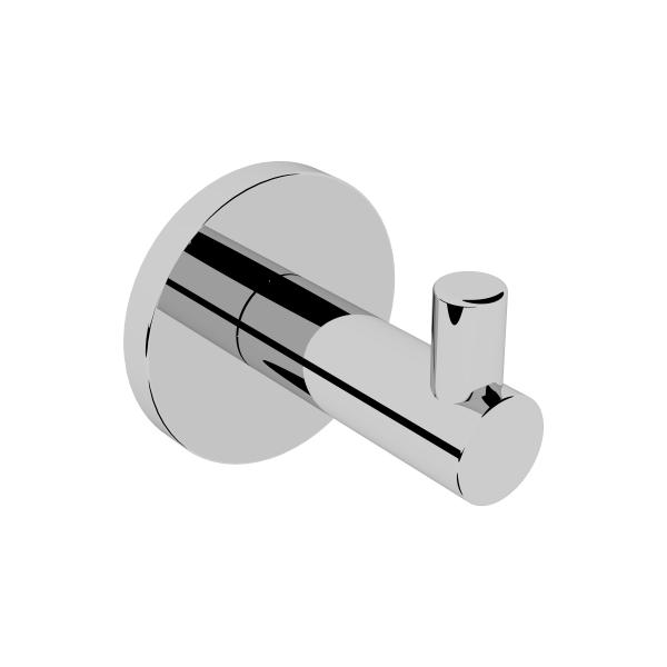 1 percha/colgador adhesivo de baño Nora gris pintado
