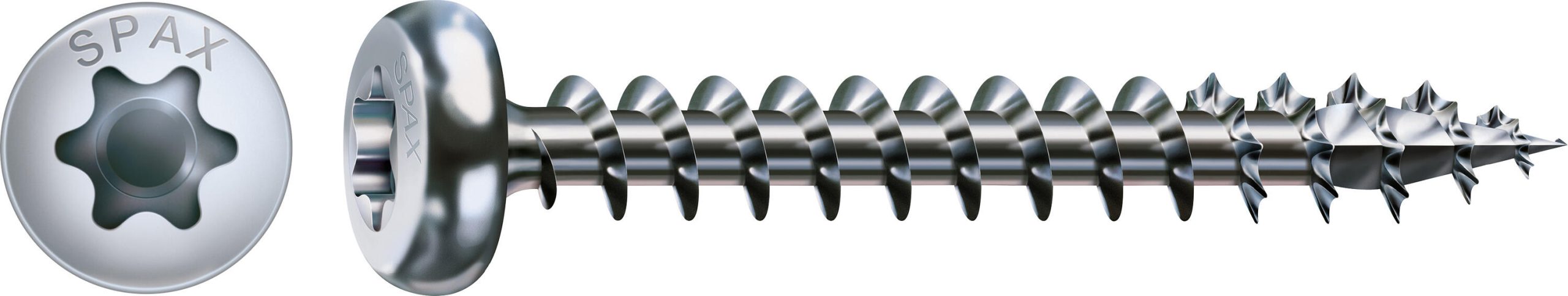 10 tornillo SPAX t-star+ con cabeza redonda, ø 4.5mm y 50 mm