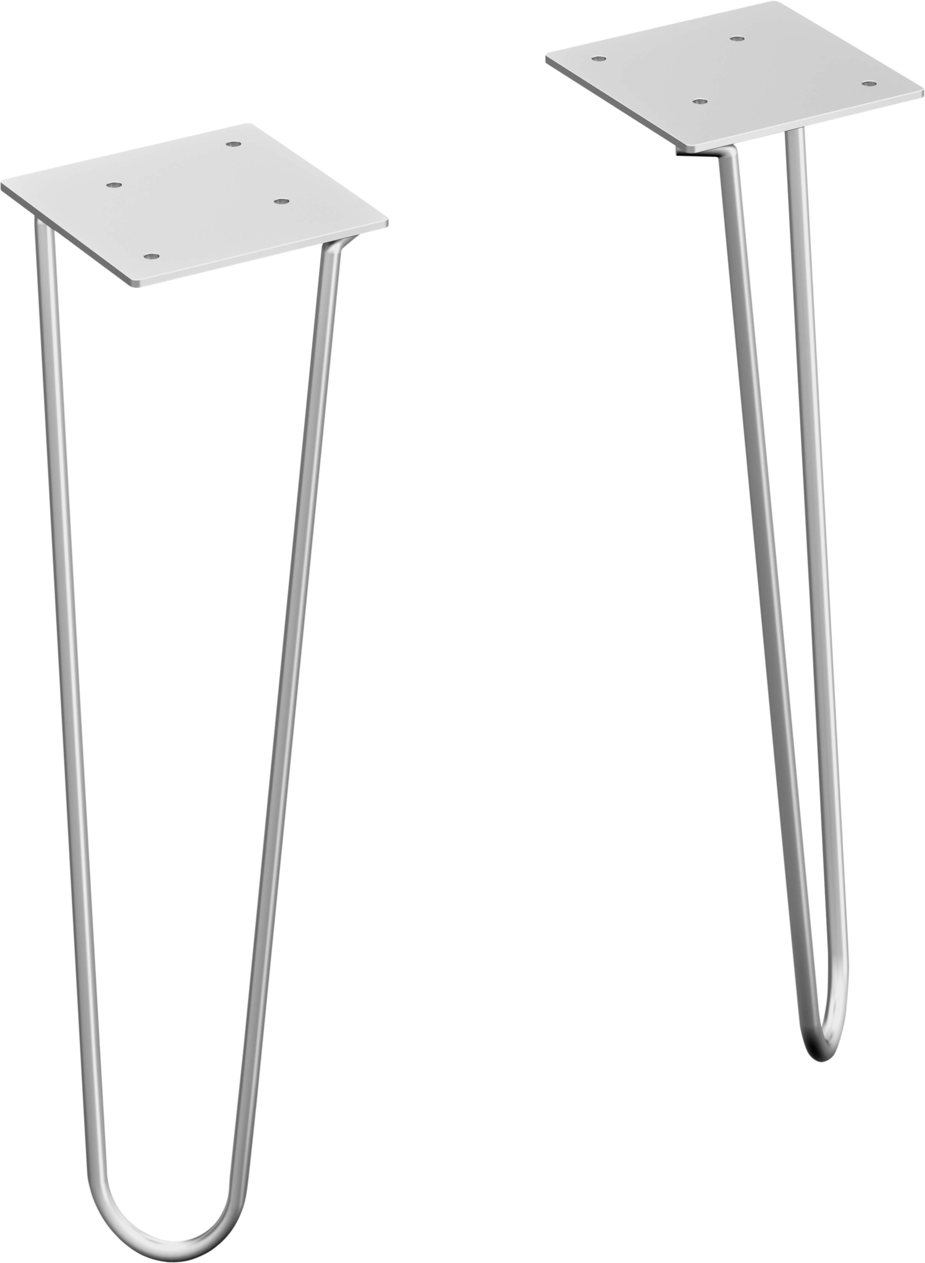 2 patas Image plata mate 34,8 cm