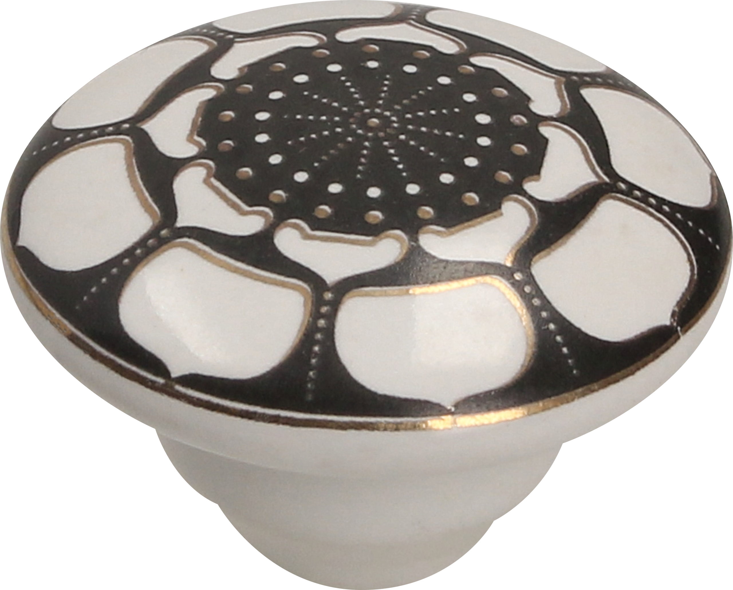 2 Pomo de mueble GAMET Gp30-C2-Ip1 negro, d. 45