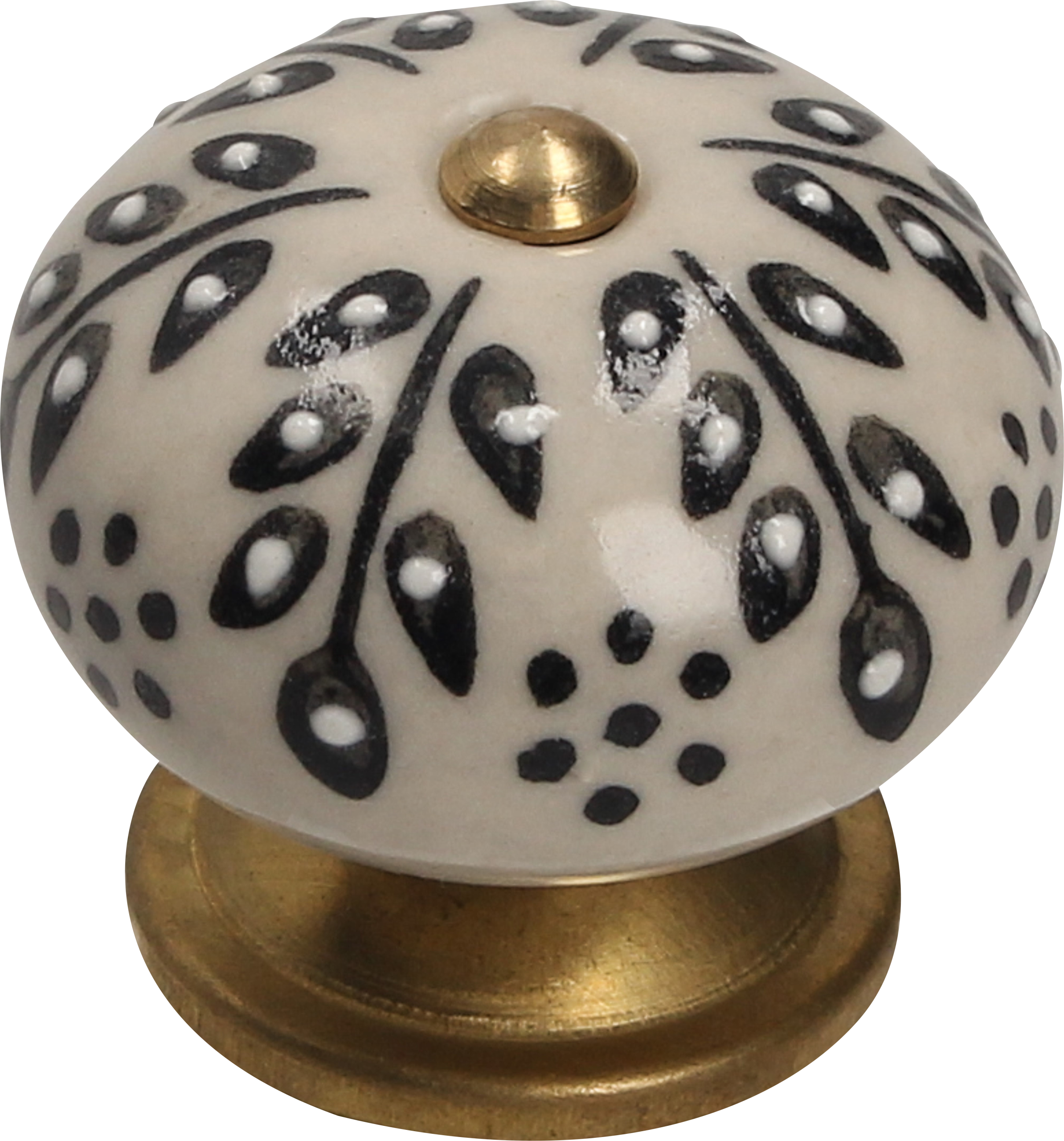 2 Pomo de mueble GAMET Gp37-C2-Ip1 blanco, d. 45