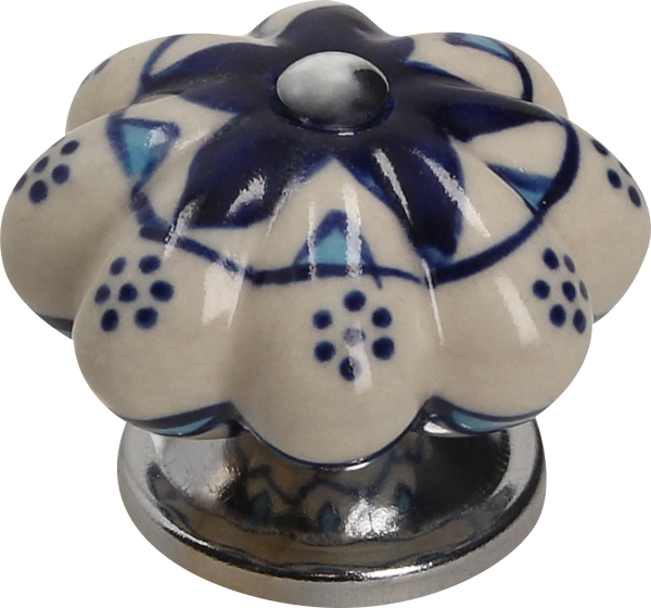 2 Pomo de mueble GAMET Gp39-C2-Ip1 azul, d. 45