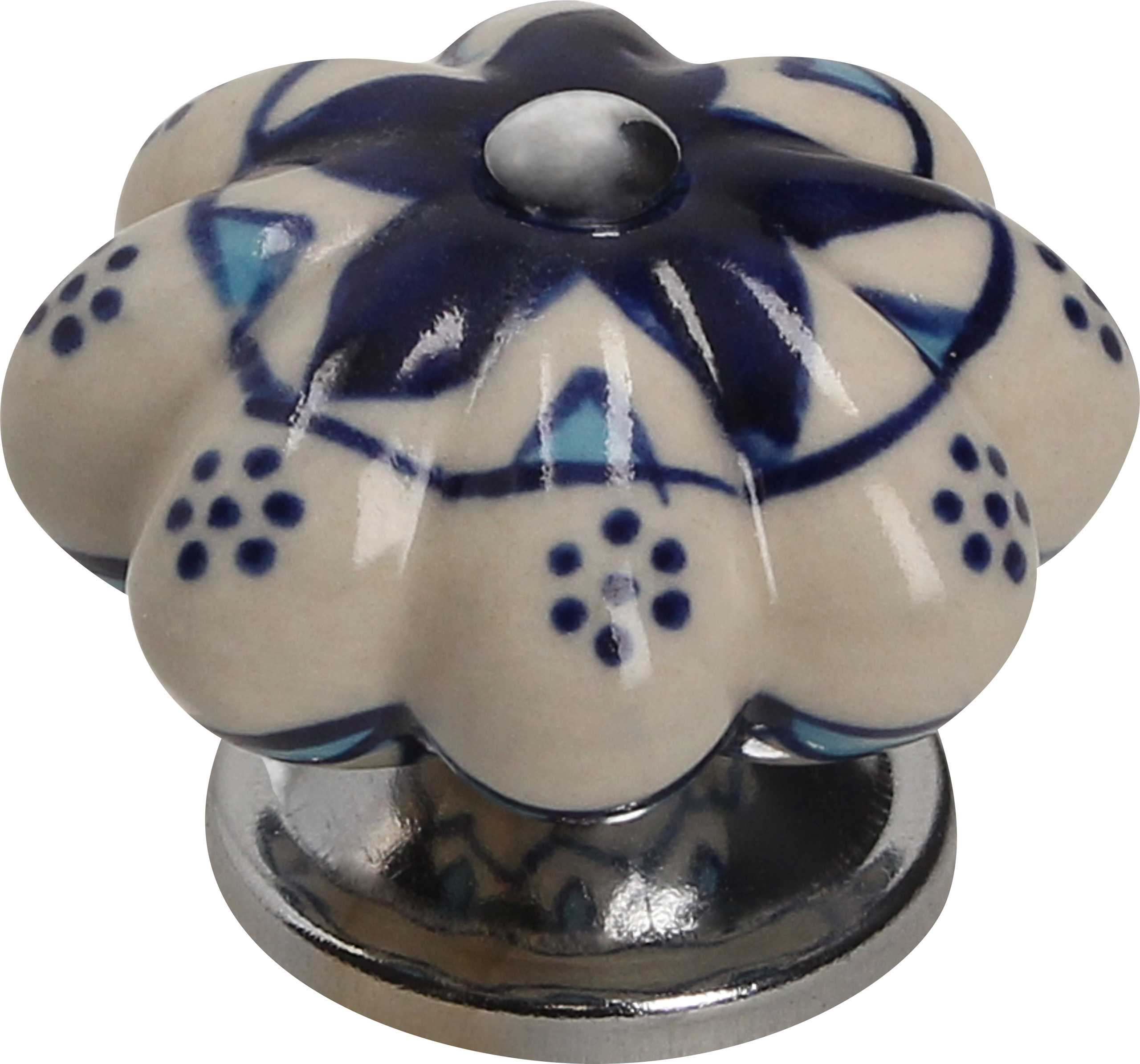 2 Pomo de mueble GAMET Gp39-C2-Ip1 azul, d. 45