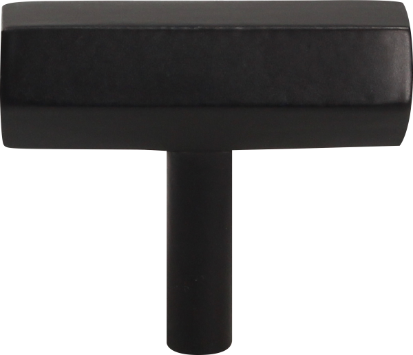 2 Pomo de mueble Hexagonal GAMET en acero negro