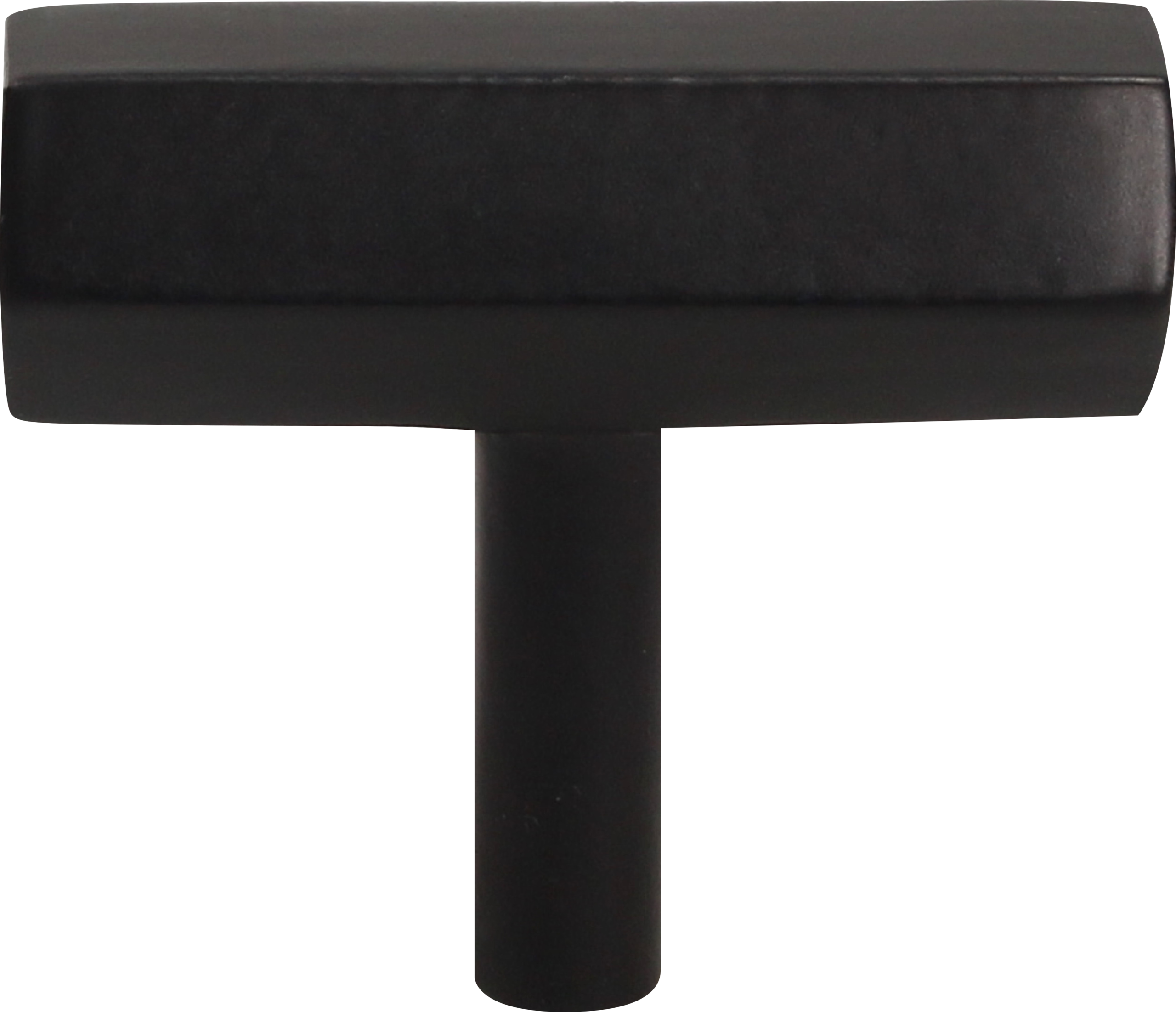 2 Pomo de mueble Hexagonal GAMET en acero negro