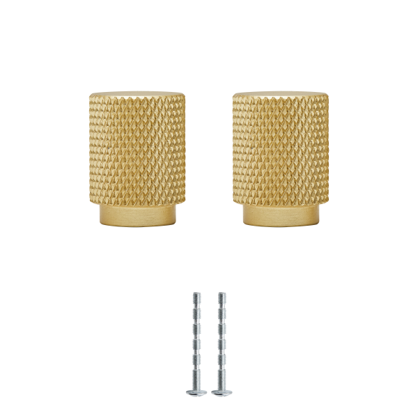2 Pomo de mueble INSPIRE Axel en latón cepillado mate 2 Pomo de mueble INSPIRE Axel en latón cepillado mate