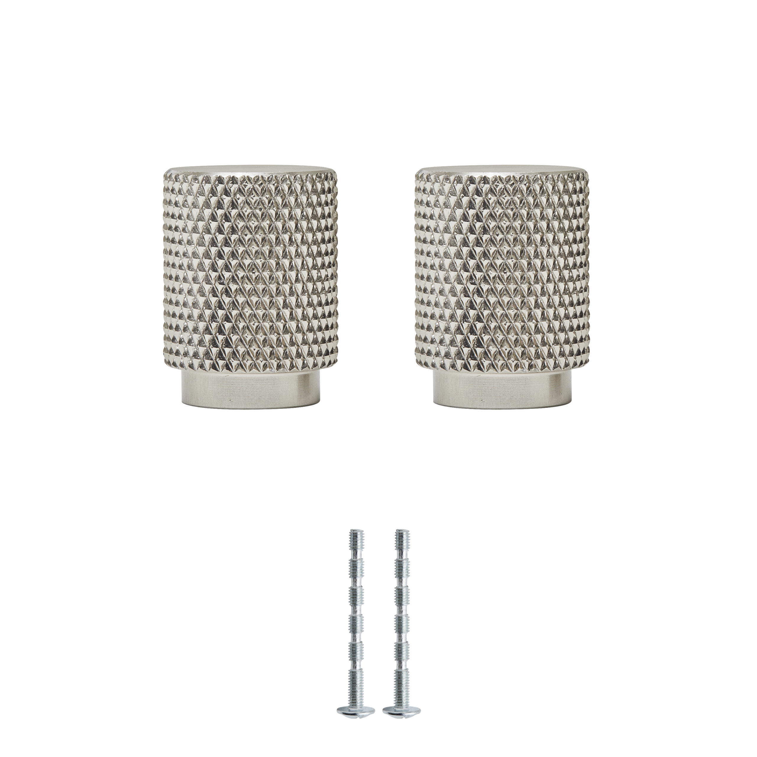 2 Pomo de mueble INSPIRE Axel en níquel cepillado brillante
