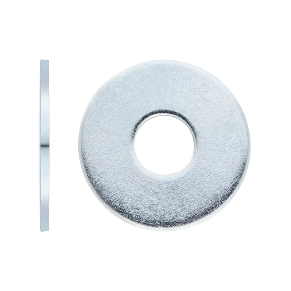 100 arandela plana ancha en acero de 10.5 mm de ø interior