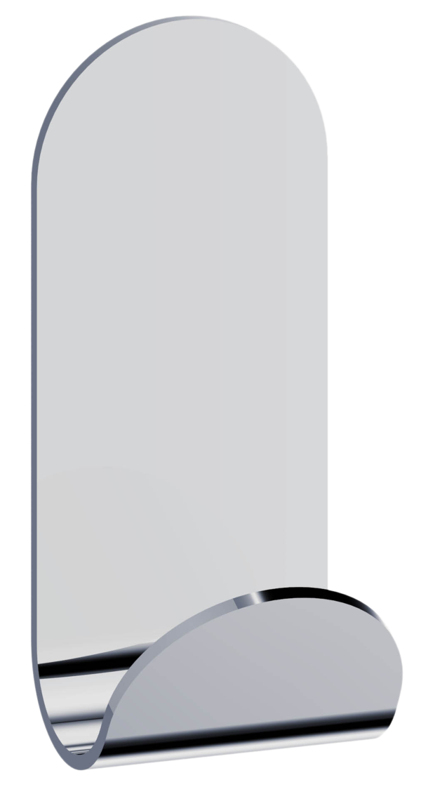 1 percha/colgador adhesivo de baño Sensea gris cromado