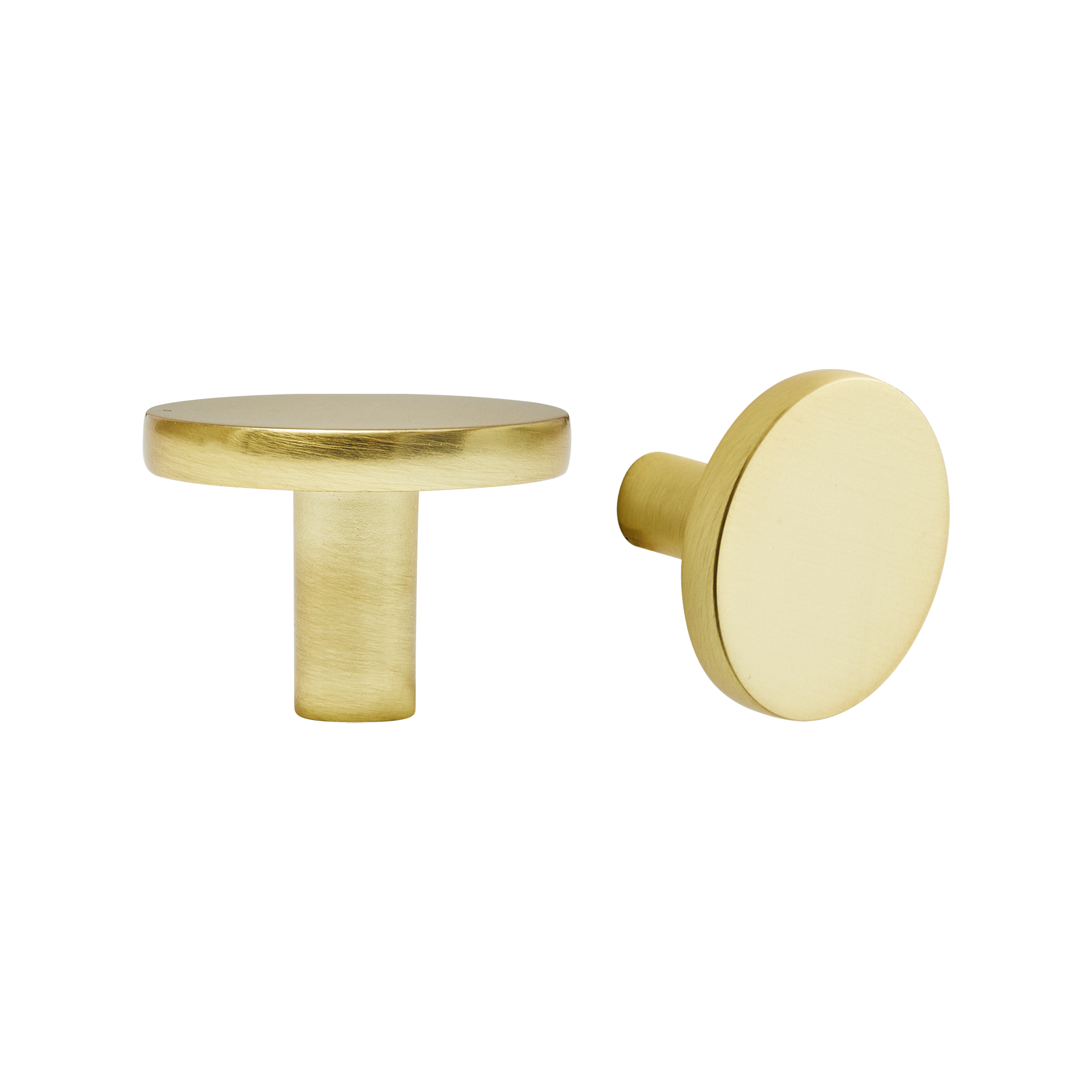 2 Pomo de mueble INSPIRE serie Jamy latón cepillado ø 35 mm