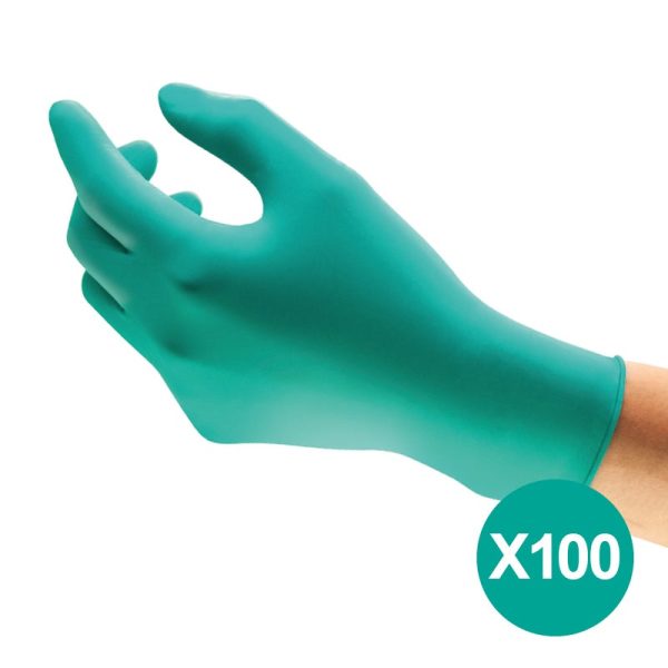 100 Guantes Desechables de Nitrilo, Protección Mecánica y Quimica, Resistencia y Destreza, Sin Látex, Verde, XL, Ansell TouchNTuff 92-600 100 Guantes Desechables de Nitrilo, Protección Mecánica y Quimica, Resistencia y Destreza, Sin Látex, Verde, XL, Ansell TouchNTuff 92-600