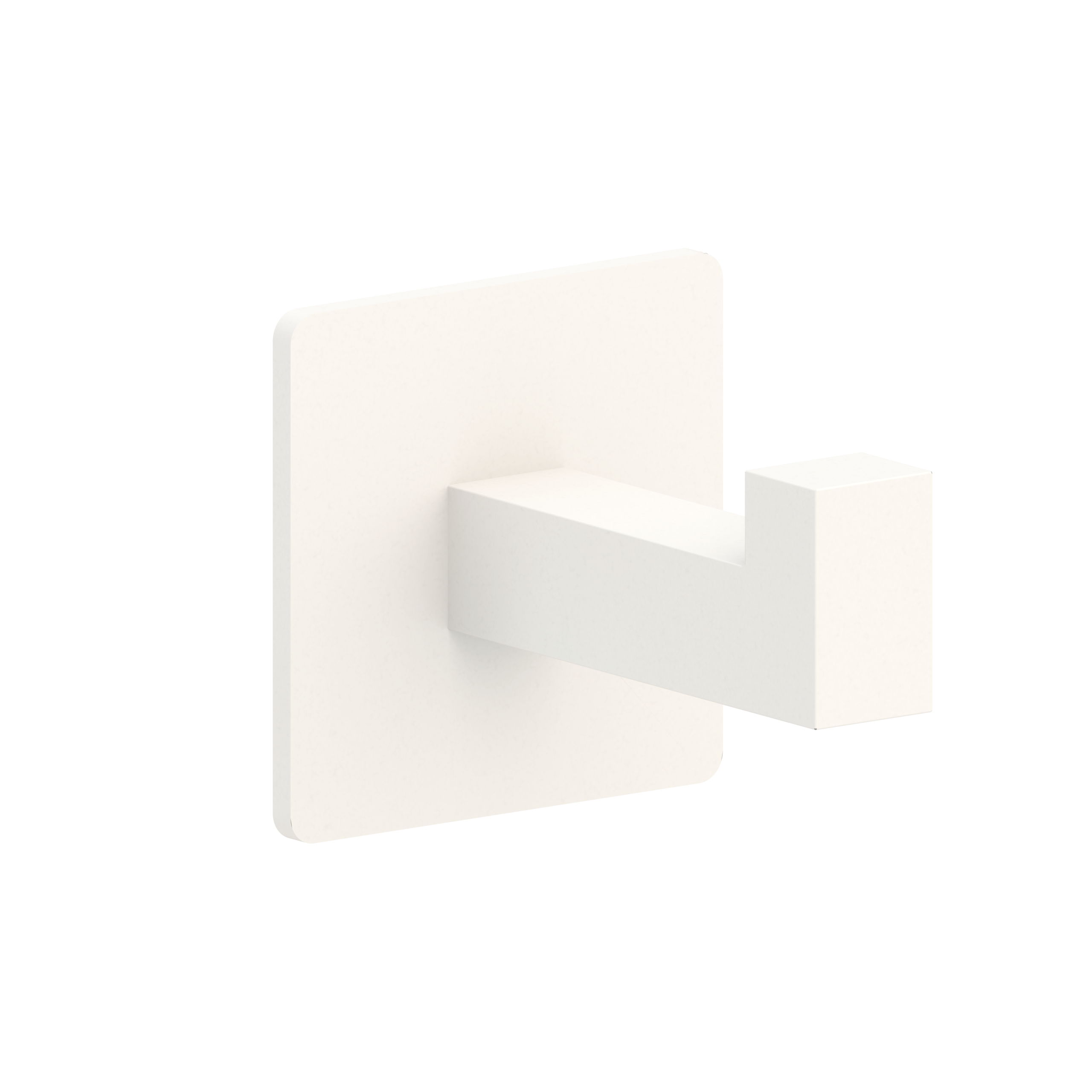 1 percha/colgador adhesivo de baño Veneto blanco pintado