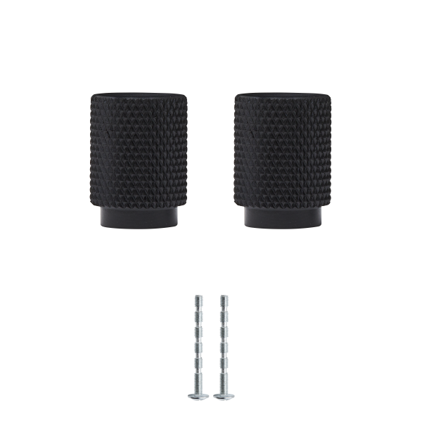 2 pomos de mueble INSPIRE Axel en aluminio negro mate de 18x18x18 mm 2 pomos de mueble INSPIRE Axel en aluminio negro mate de 18x18x18 mm