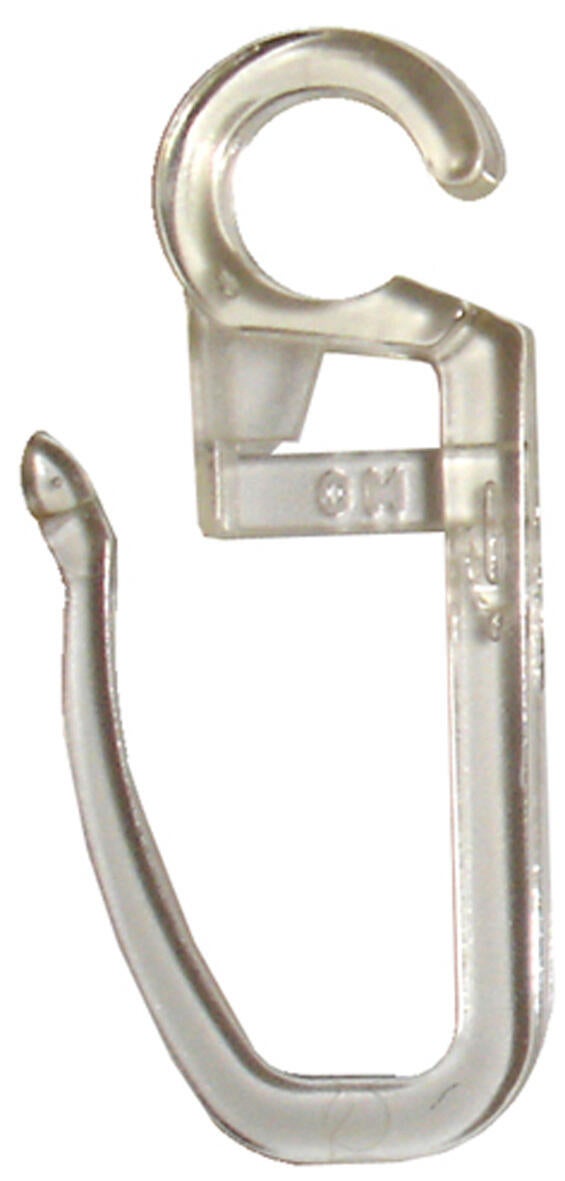 12 Ganchos clip para anilla 20/11 mm polipropileno INSPIRE transparente mate en bruto 12 Ganchos clip para anilla 20/11 mm polipropileno INSPIRE transparente mate en bruto