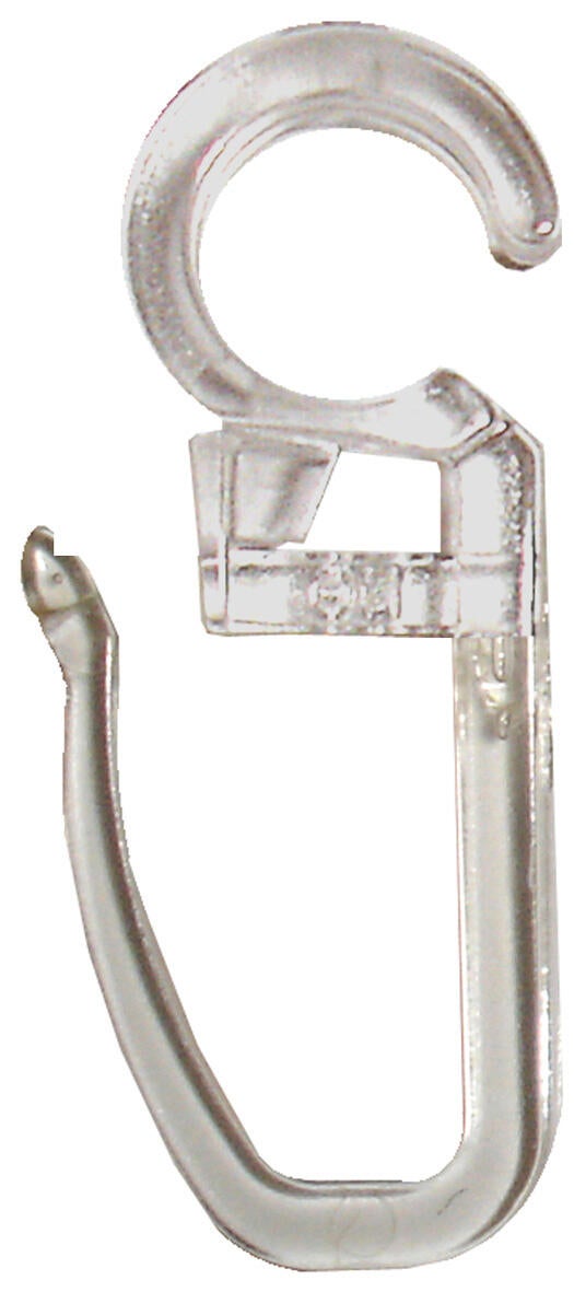 12 Ganchos clip para anilla diámetro 35/28 mm polipropileno INSPIRE transparente mate en bruto 12 Ganchos clip para anilla diámetro 35/28 mm polipropileno INSPIRE transparente mate en bruto