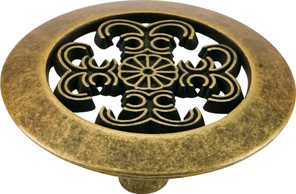 1 Pomo de mueble GAMET Gr18-G23-Ip1 marrón, d. 45 1 Pomo de mueble GAMET Gr18-G23-Ip1 marrón, d. 45