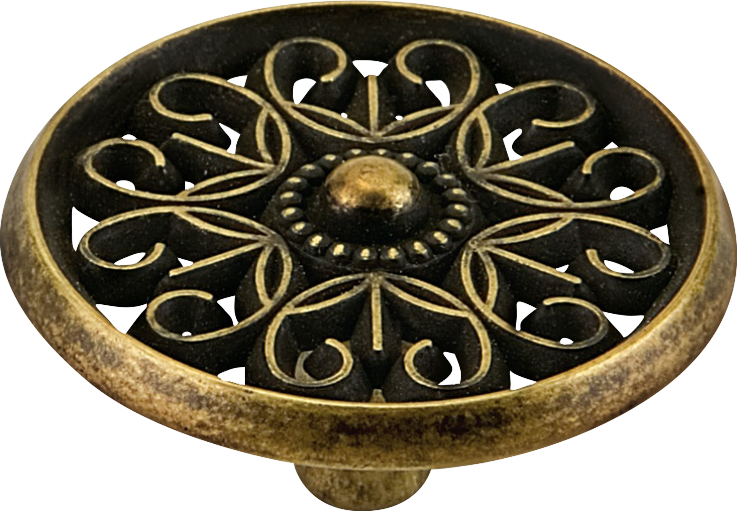 1 Pomo de mueble GAMET Gr19-G23-Ip1 marrón, d. 45