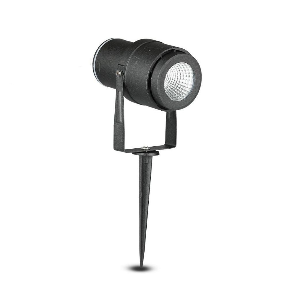 12W LED Foco de Jardàn con Clavija Color Negro Luz Verde IP65