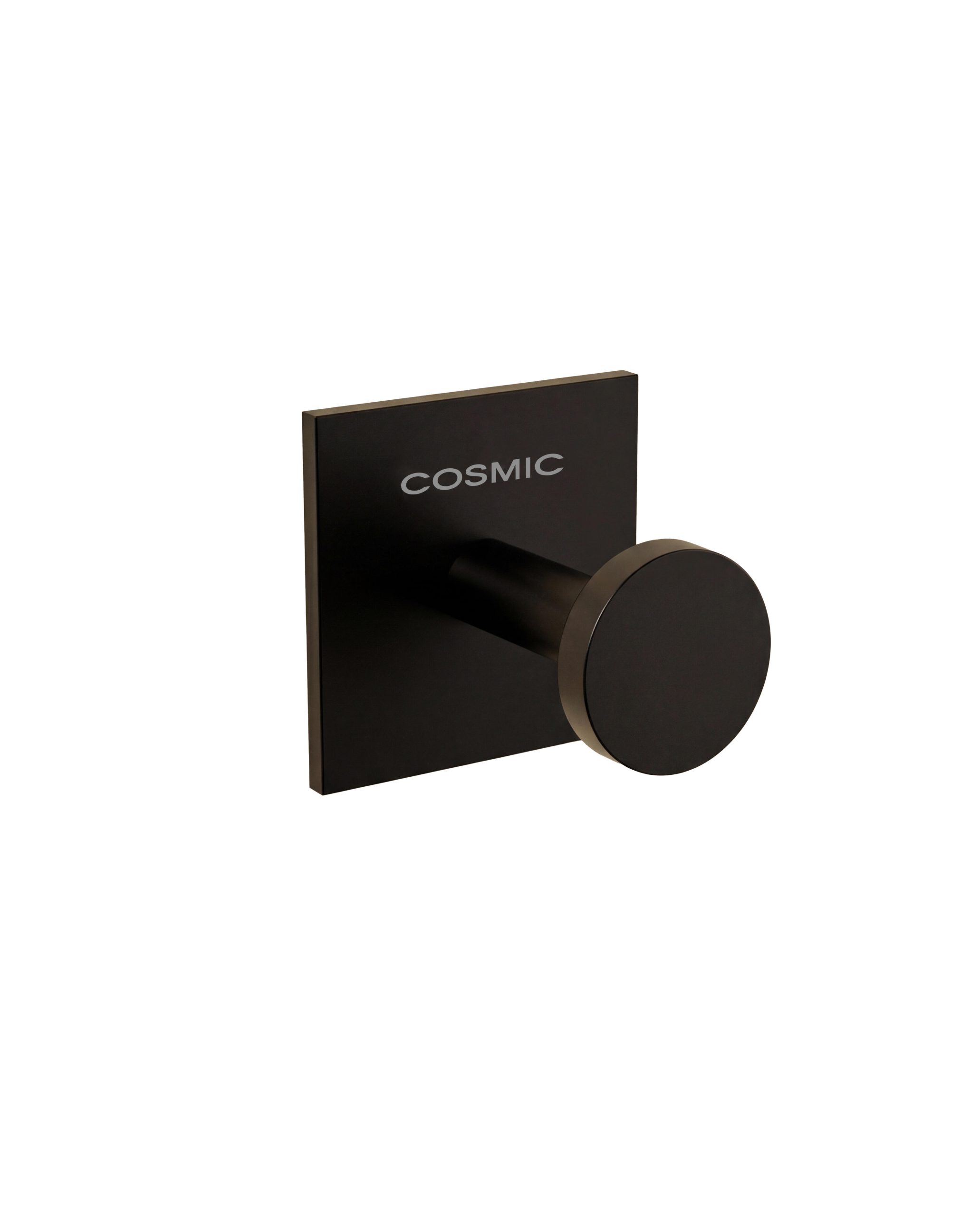 1 percha/colgador adhesivo de baño Link negro de latón