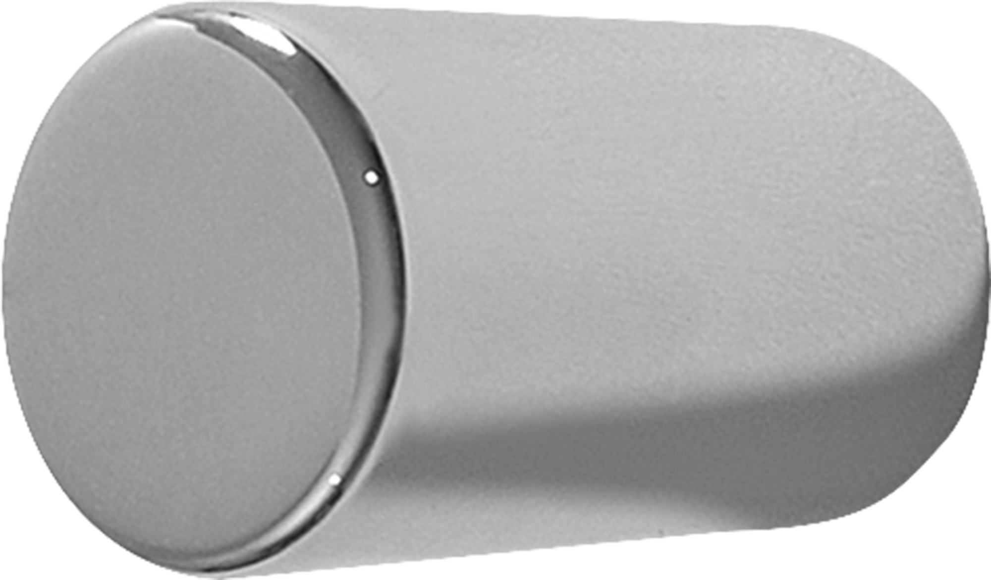 1 Pomo de mueble gris / plata, d.