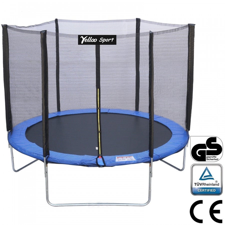 Ø 185 Cm Azul - Cama Elástica Alfombra De Jardín Certificada Ce Tuv Gs Jump Niños Yelloo