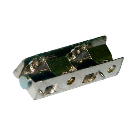 2 bisagra rectangular de zamak niquelado y 10x55 mm