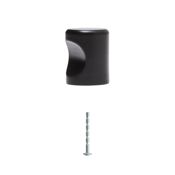 1 Pomo de mueble INSPIRE serie OMNA negro 1 Pomo de mueble INSPIRE serie OMNA negro