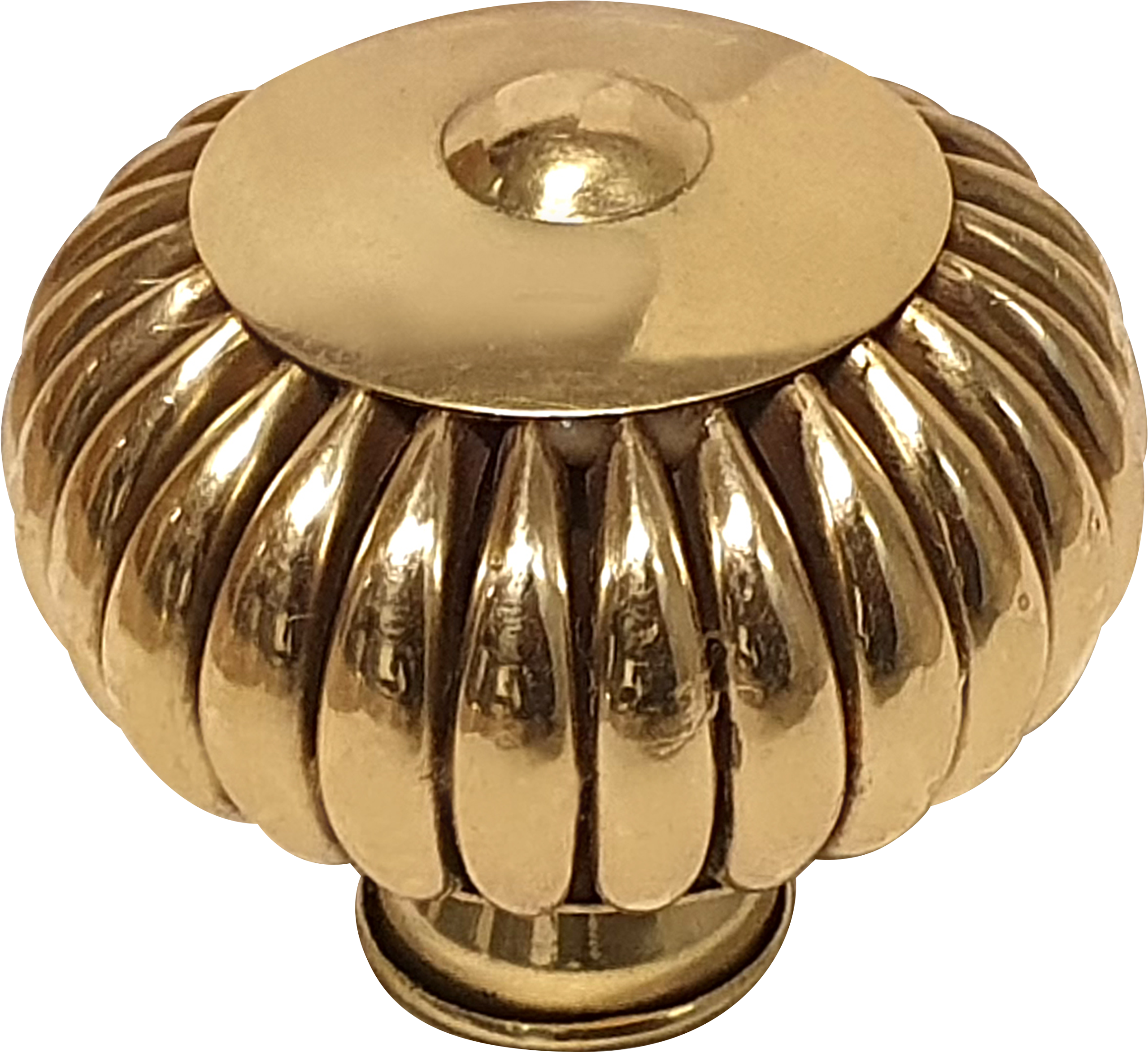 1 Pomo de mueble NESU 1072Lt amarillo / dorado, d. 25