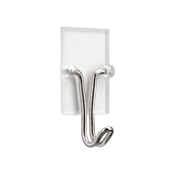 2 colgador adhesivo de plástico de 2×4.1 mm. 2 colgador adhesivo de plástico de 2×4.1 mm.