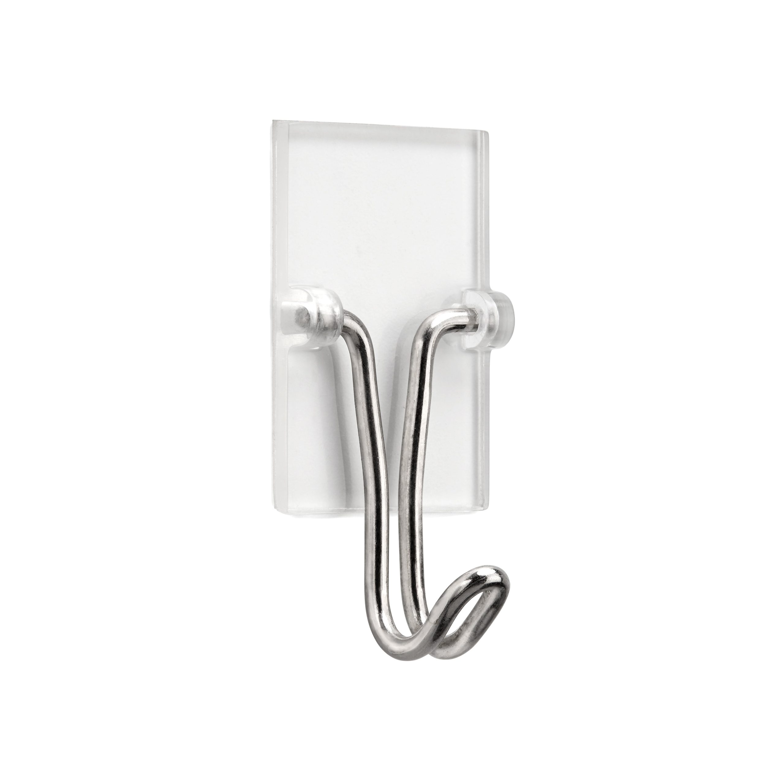 2 colgador adhesivo de plástico de 2x4.1 mm.