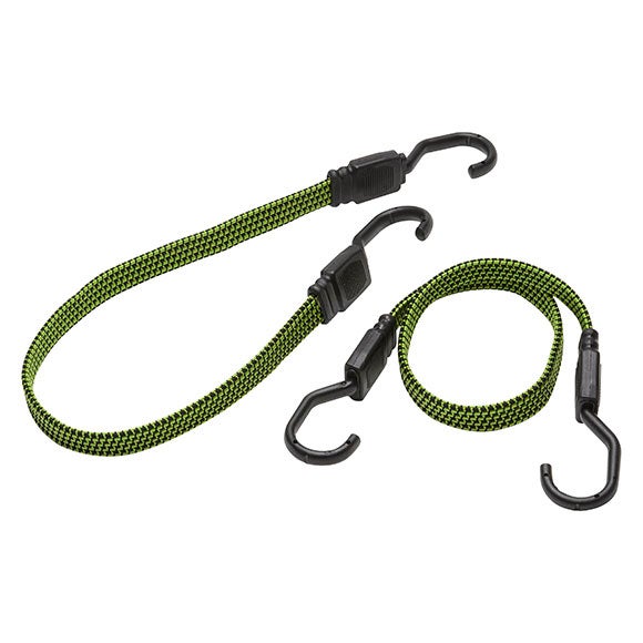 2 Cuerda elástica con gancho de caucho natural de 18 mm de ø y 0.6 m de longitud