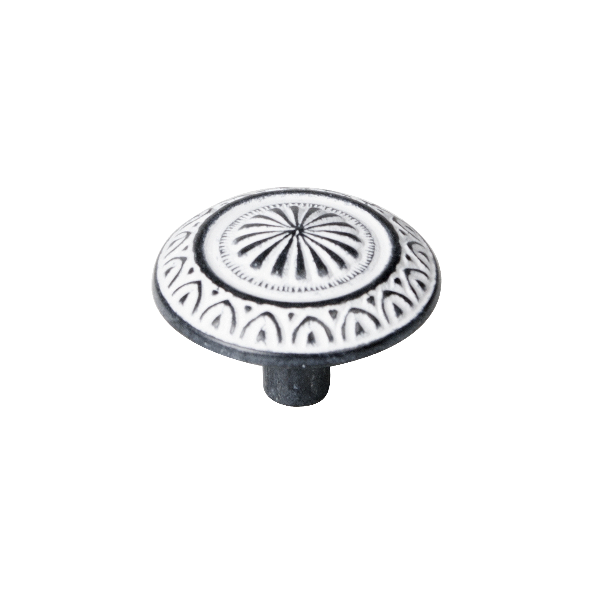 1 Pomo de mueble NESU 297Nf1 negro, d. 25