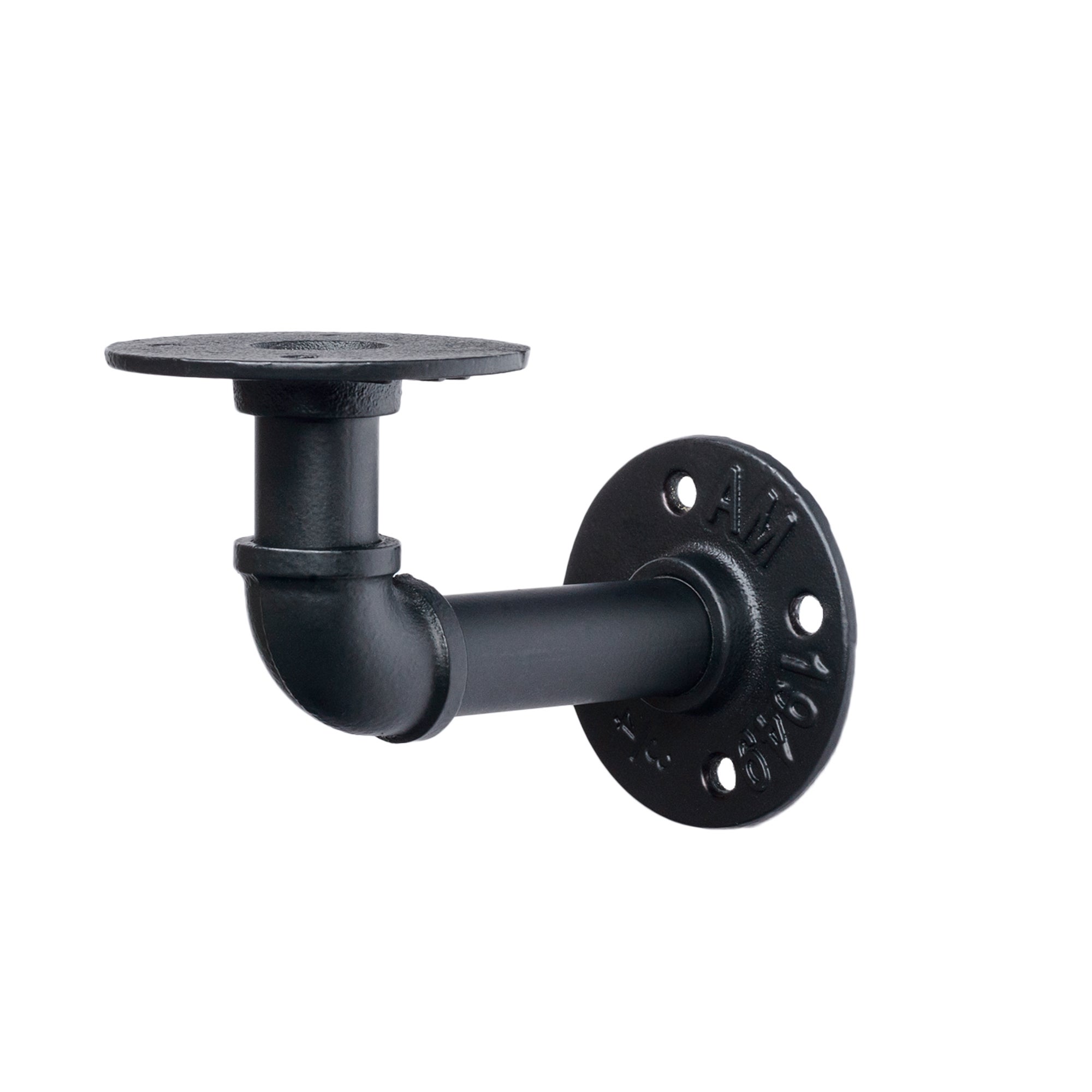 2 escuadras tubería industrial negro Alt. 10 x An. 16