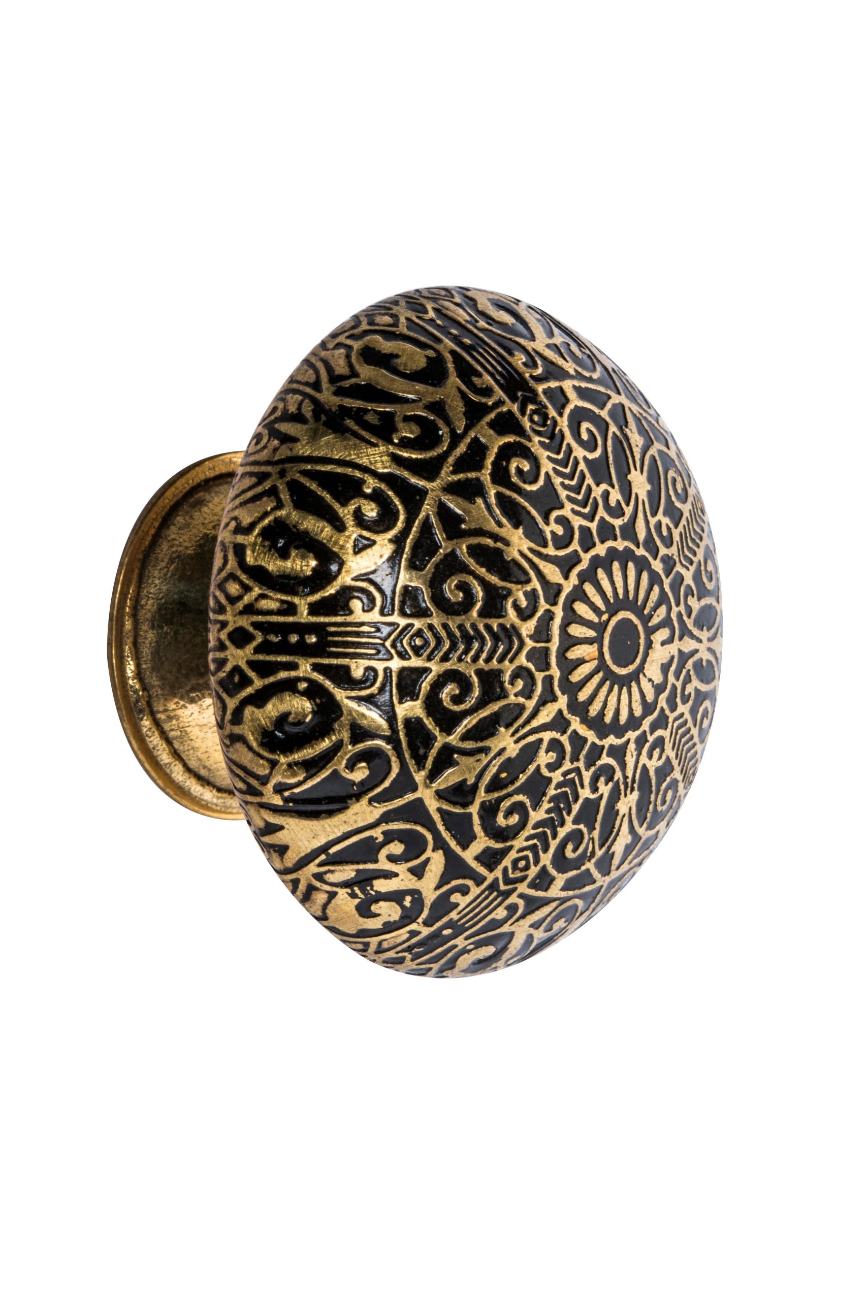 1 Pomo de mueble NESU 1065A amarillo / dorado, d. 25