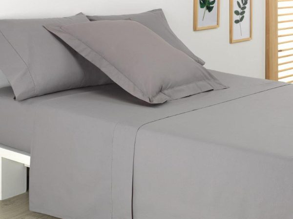 2 Fundas de almohada gris 105 x 50 cm 2 Fundas de almohada gris 105 x 50 cm