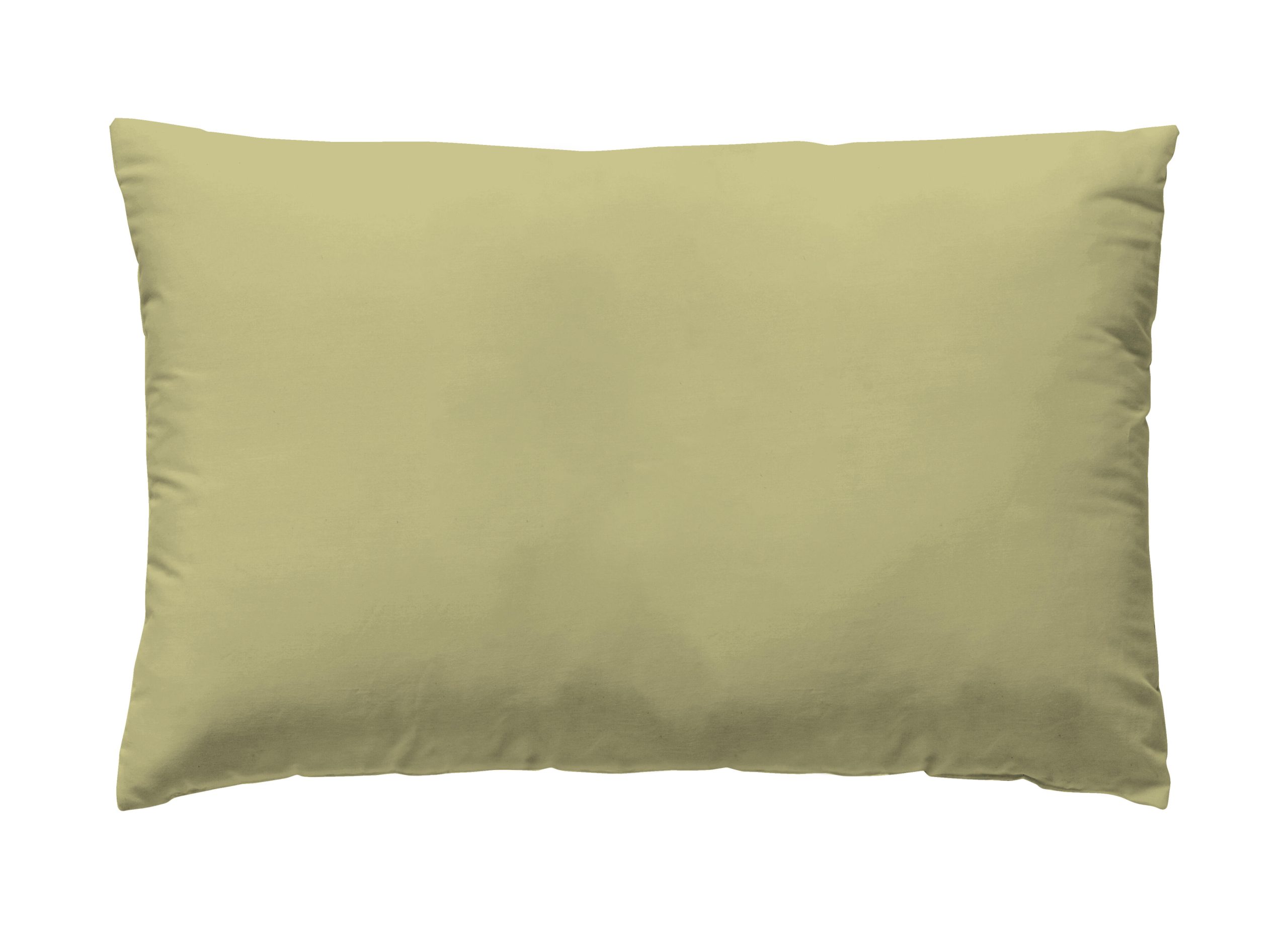 2 Fundas de almohada Wash Garment algodón percal 200 hilos amarillo 50 x 95 cm para cama de 180 cm