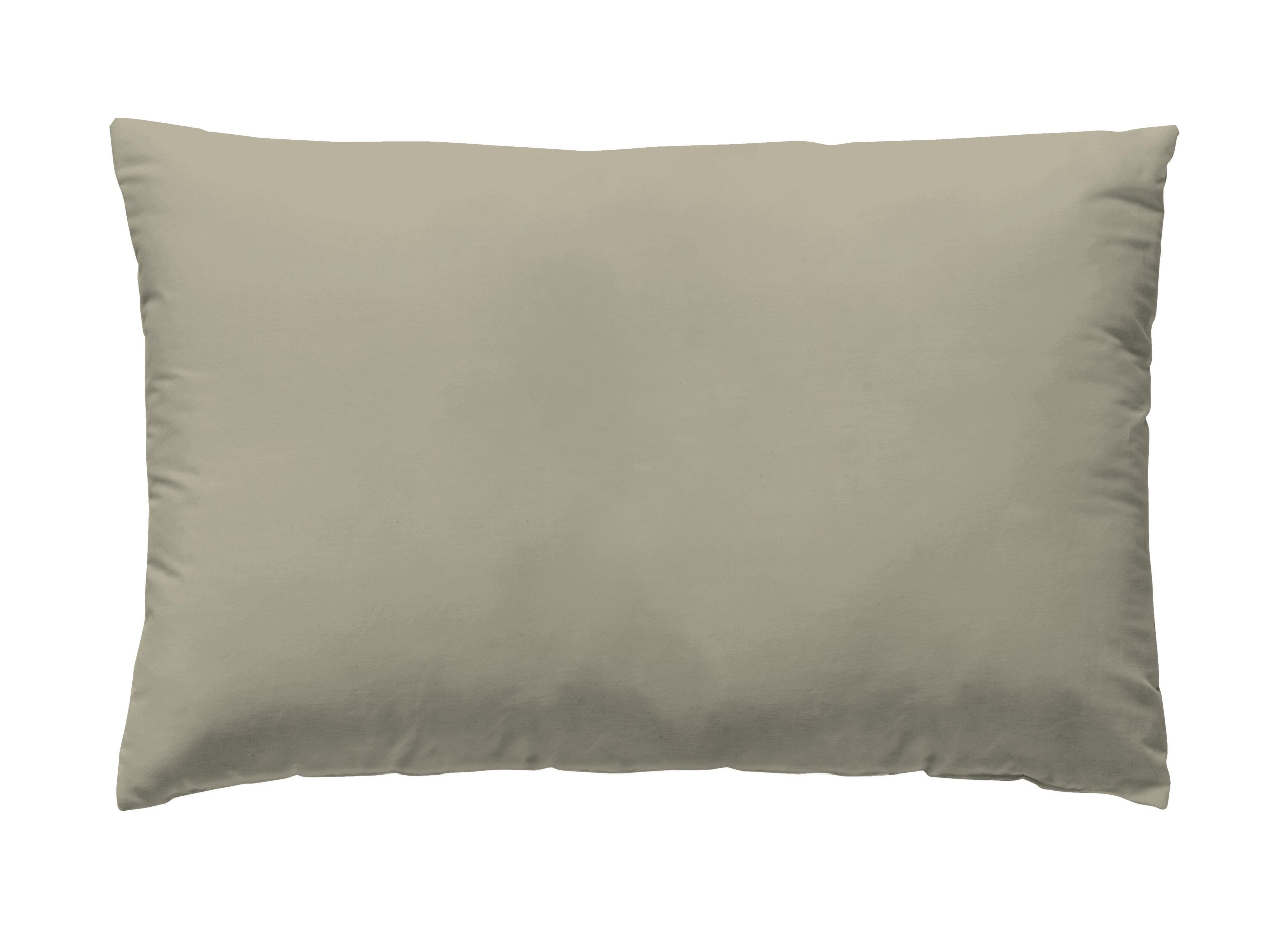 2 Fundas de almohada Wash Garment algodón percal 200 hilos avena 50 x 95 cm para cama de 180 cm