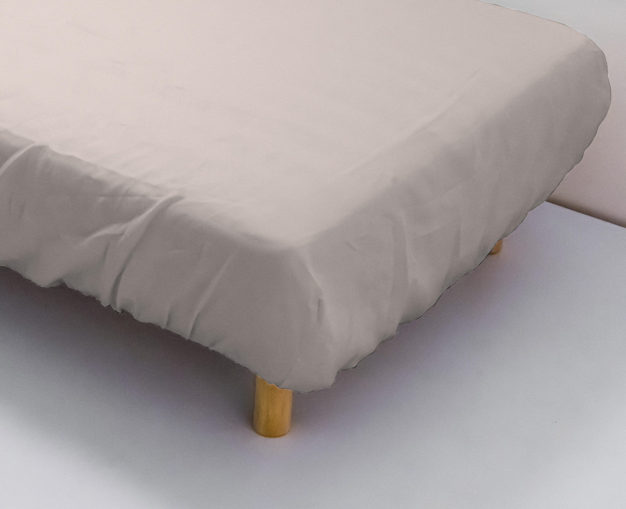 2 Fundas de almohada Wash Garment algodón percal 200 hilos bronce 50 x 95 cm para cama de 180 cm