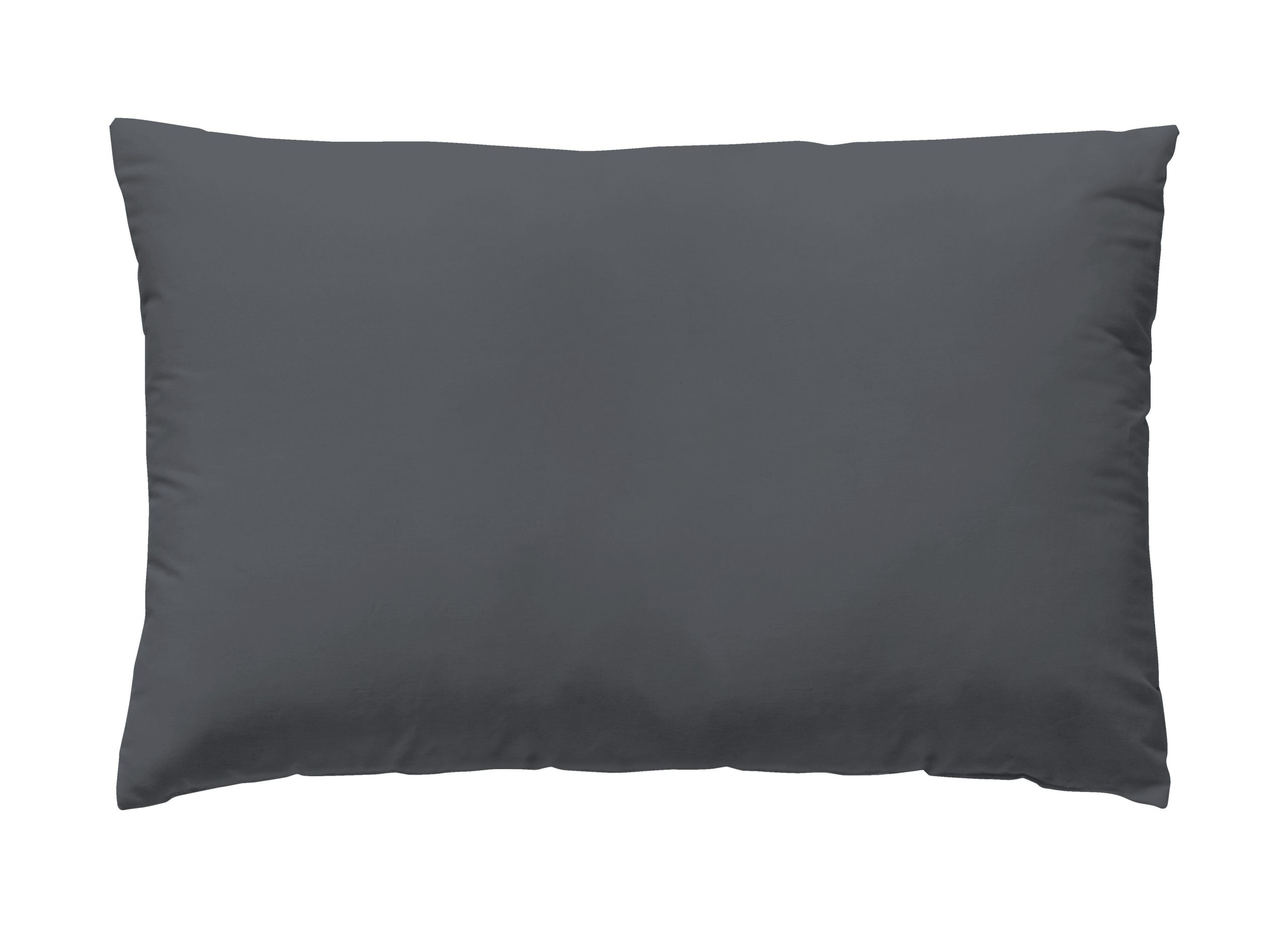 2 Fundas de almohada Wash Garment algodón percal 200 hilos gris 50 x 75 cm para cama de 140 cm